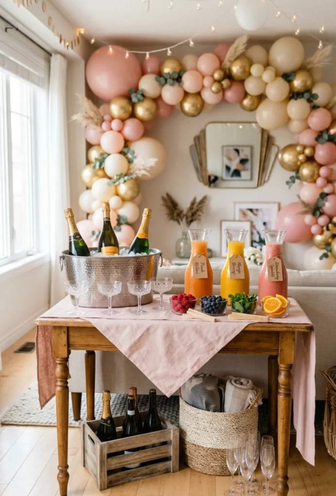 DIY Champagne Bar Station