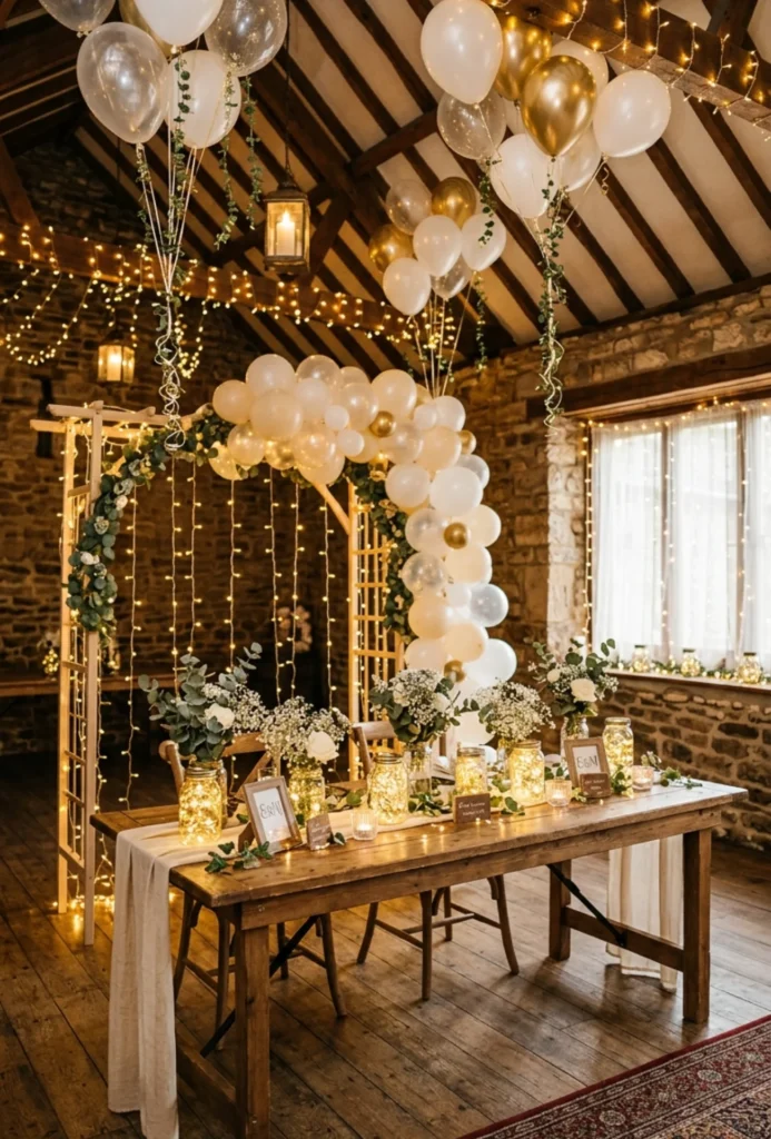 DIY Fairy Light Mason Jar Centerpieces Party