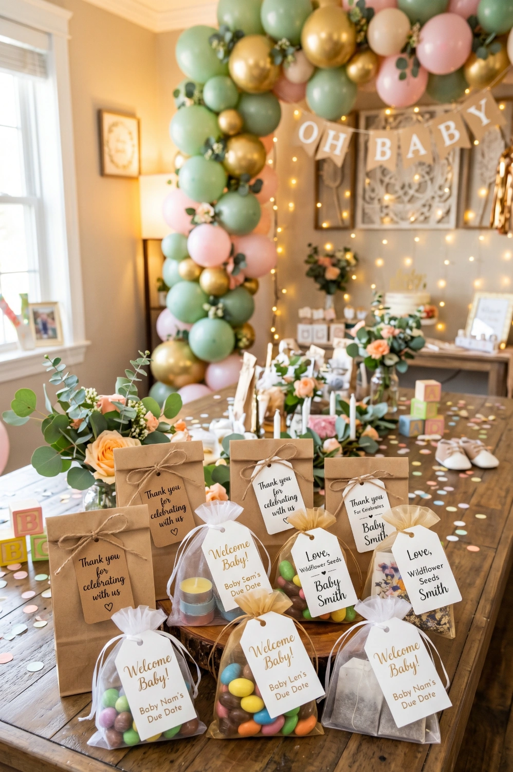 DIY Favor Bags with Custom Tags