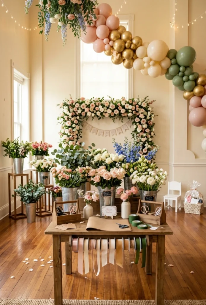  DIY Flower Bouquet Station