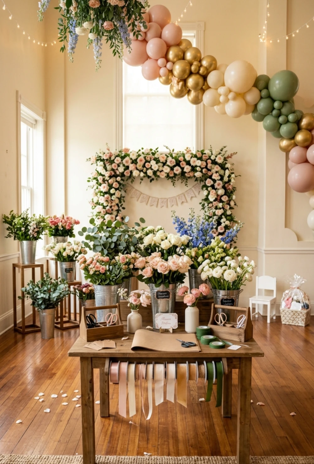 DIY Flower Bouquet Station