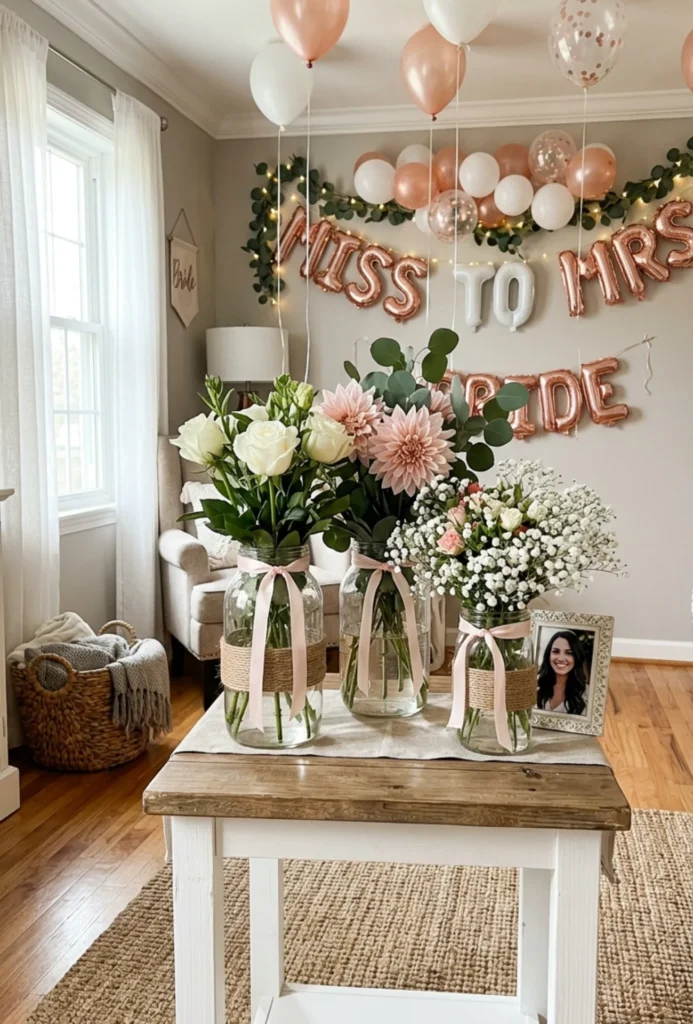 DIY Flower Centerpiece Jars