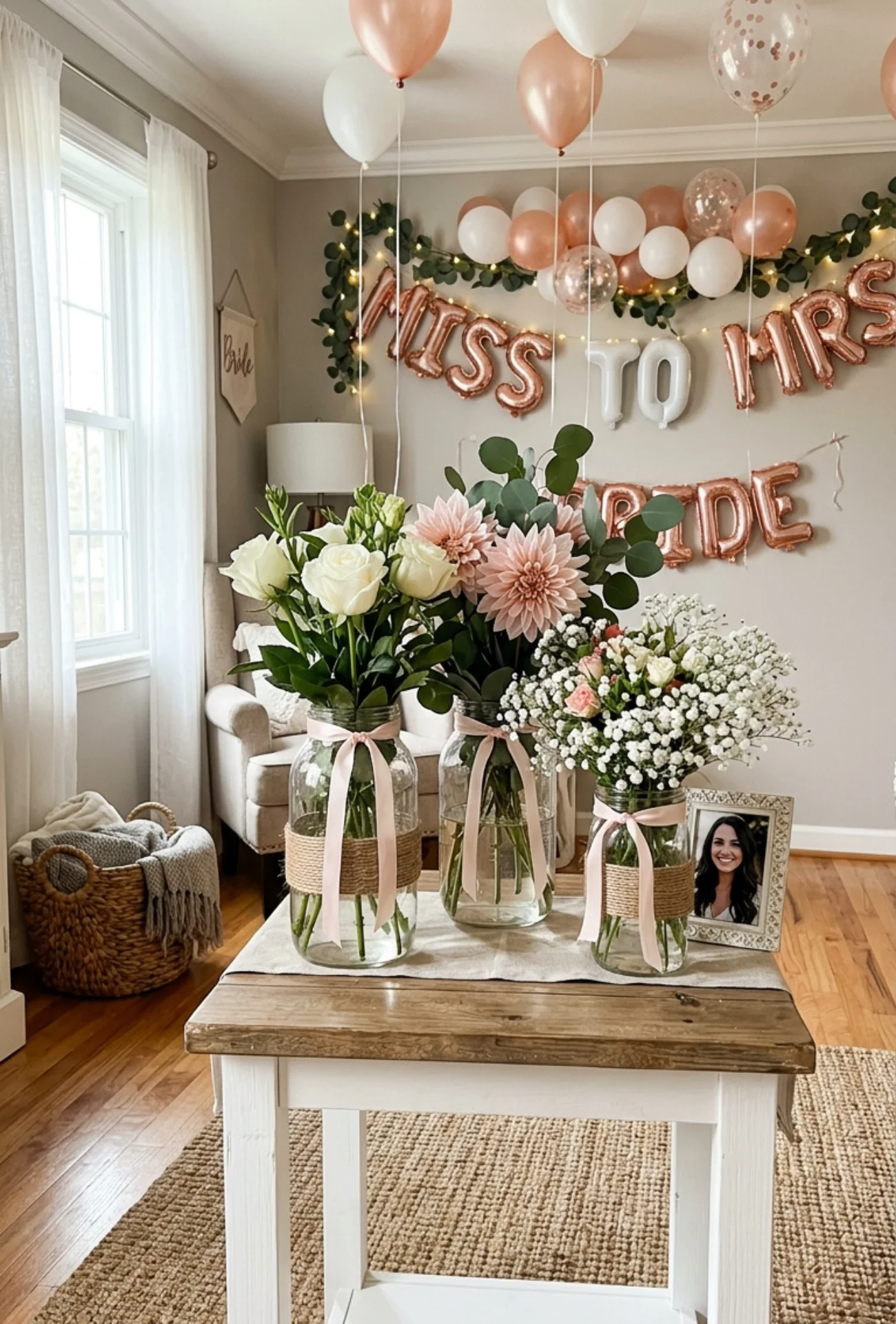 DIY Flower Centerpiece Jars