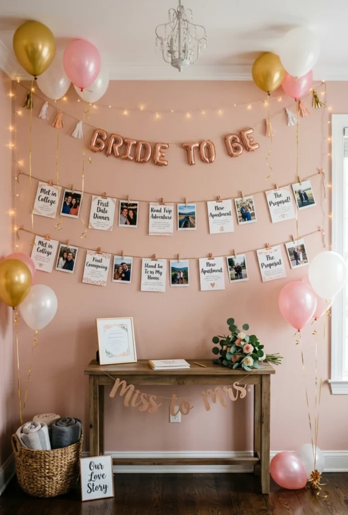 DIY Love Story Timeline Wall