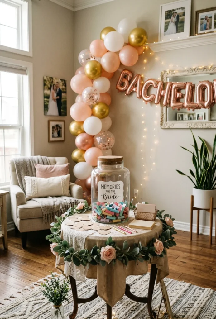 DIY Memory Jar for Bride Messages