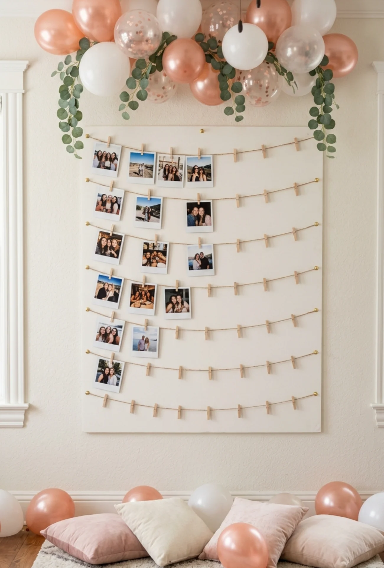 DIY Polaroid Memory Board Display