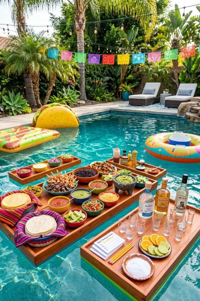 DIY Taco & Tequila Pool Party