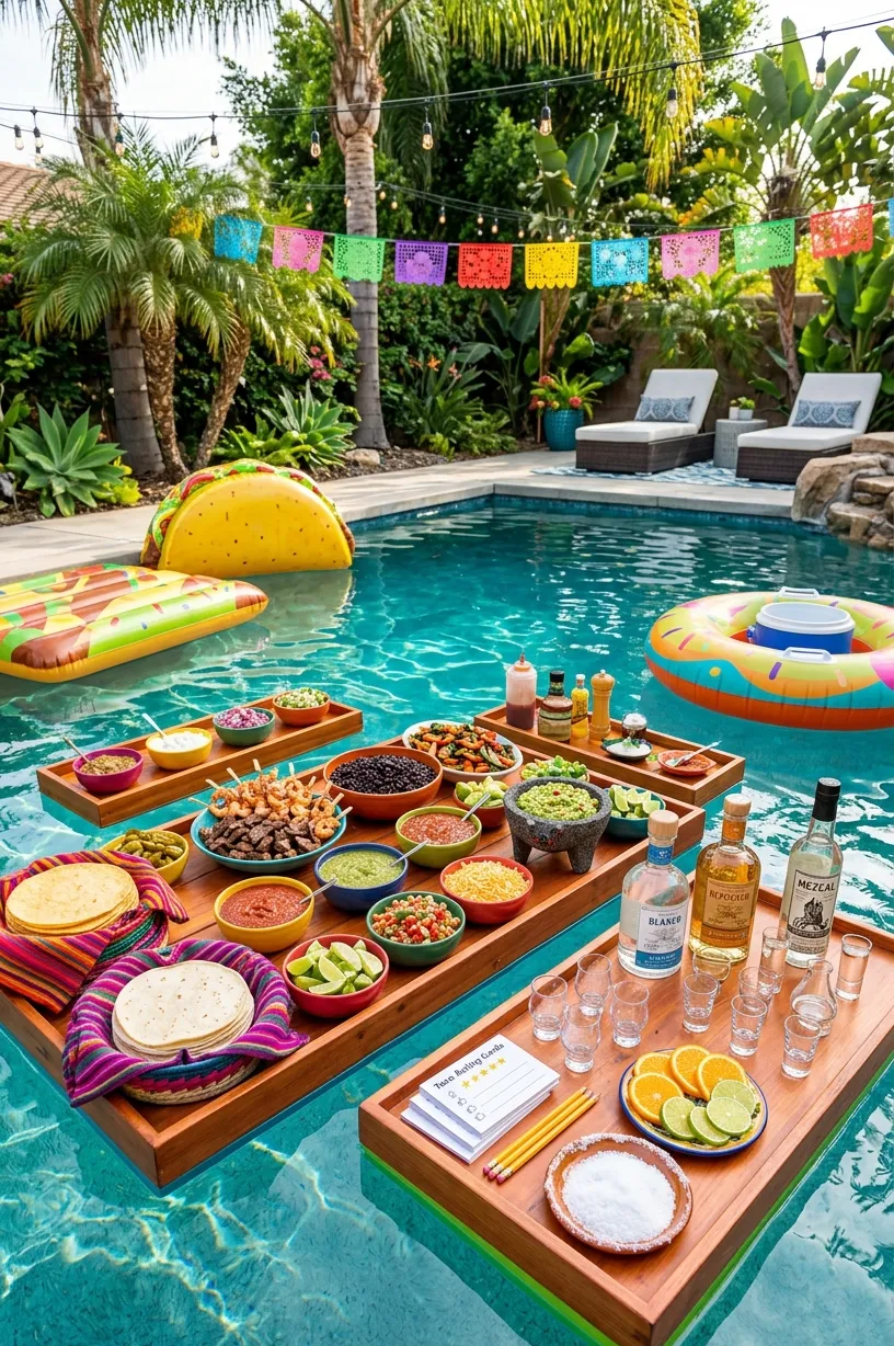 DIY Taco & Tequila Pool Party