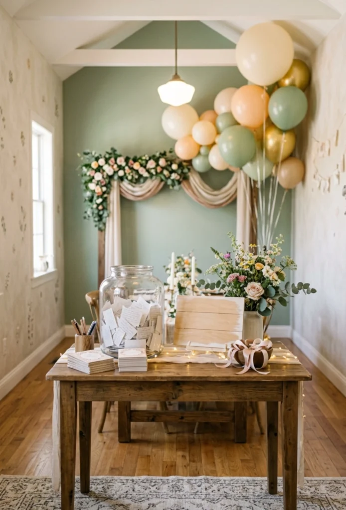 DIY "Wishes for Baby" Jar Station