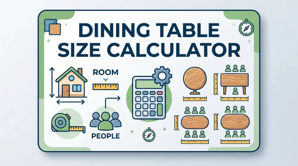 Dining Table Size Calculator