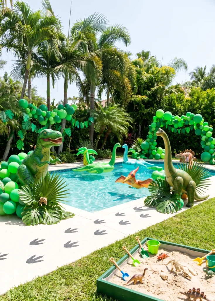 Dinosaur Splash Pool Party