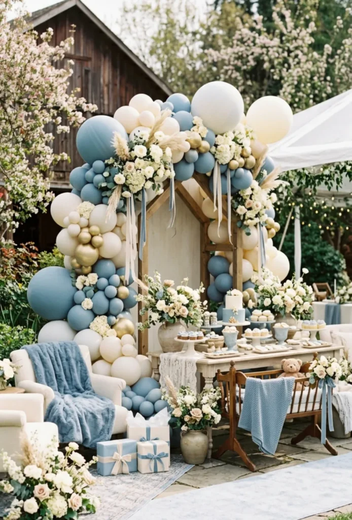 Dusty Blue and Cream Palette
