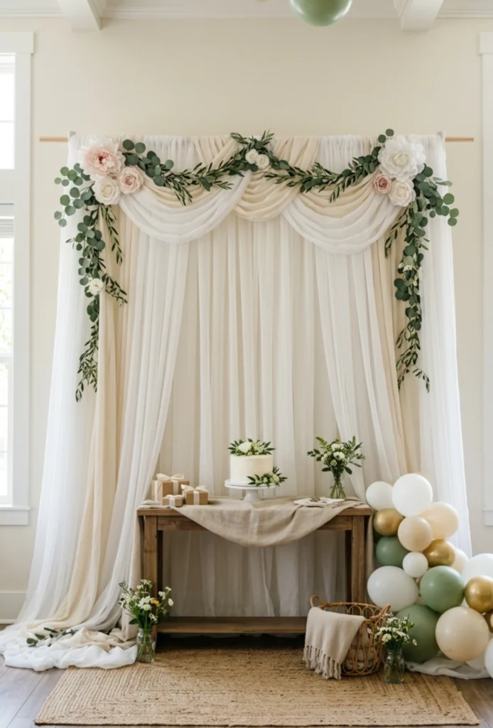 Fabric Drape Photo Backdrop