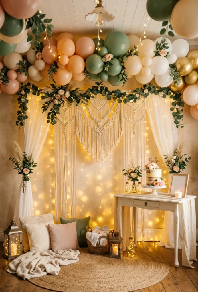 Fairy Light Cozy Backdrop