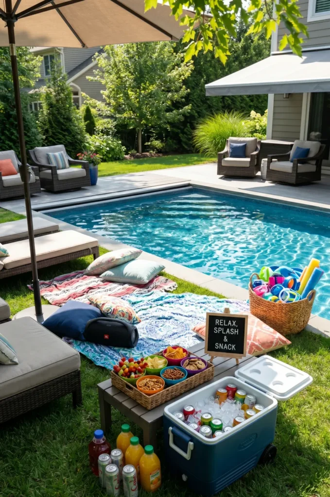 Family Friendly Chill Pool Party