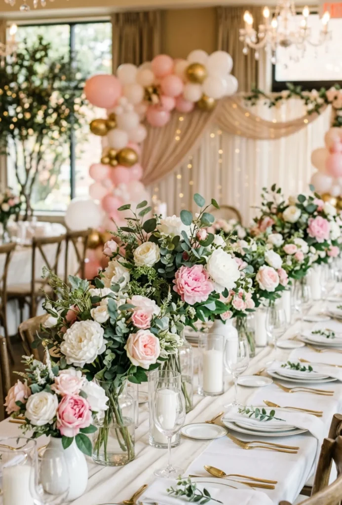 Faux Floral Centerpieces