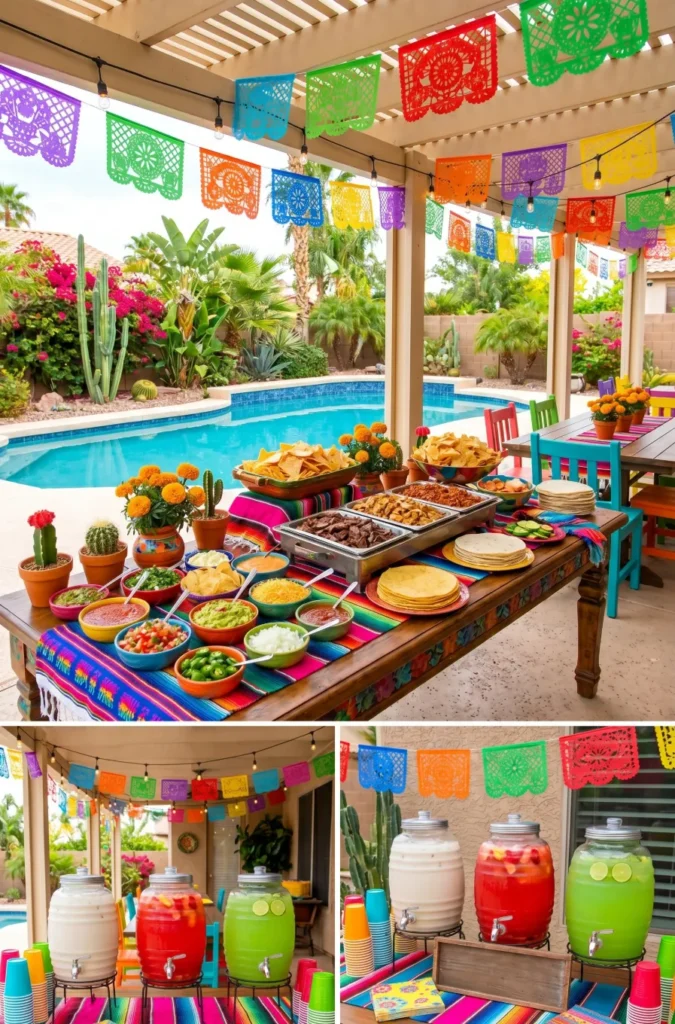 Fiesta Pool Party with Bright Colors