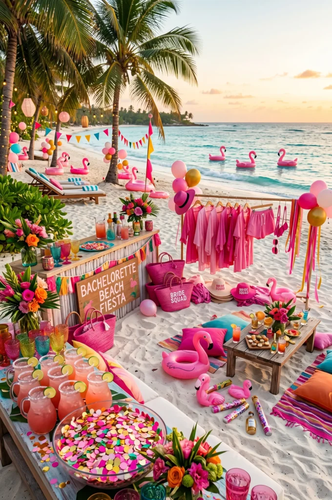 Flamingo Pink Beach Fiesta