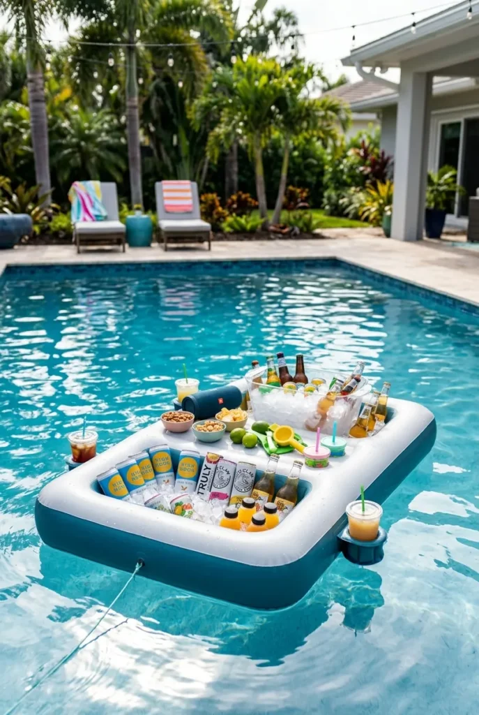 Floating Bar & Drink Station Setup