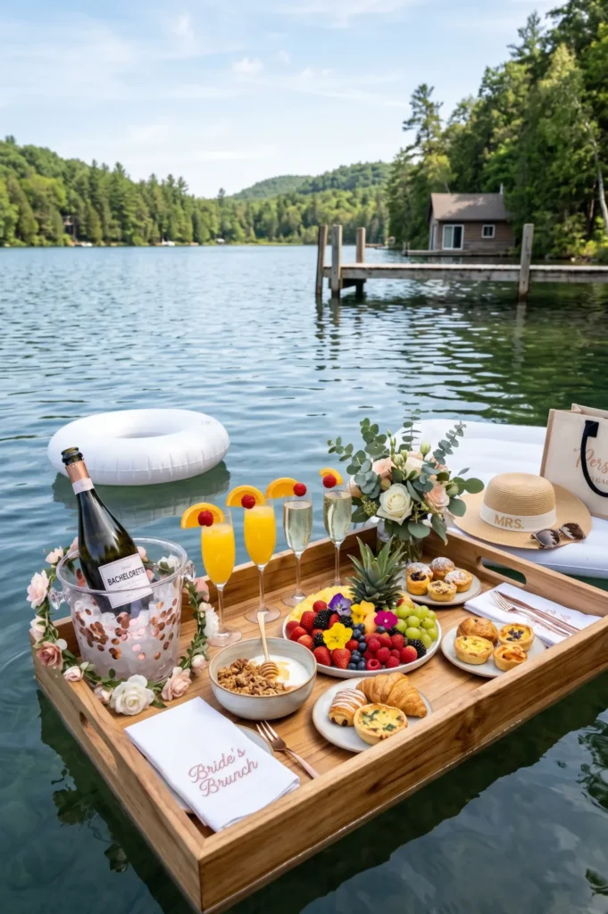 Floating Brunch on a Lake or Pool