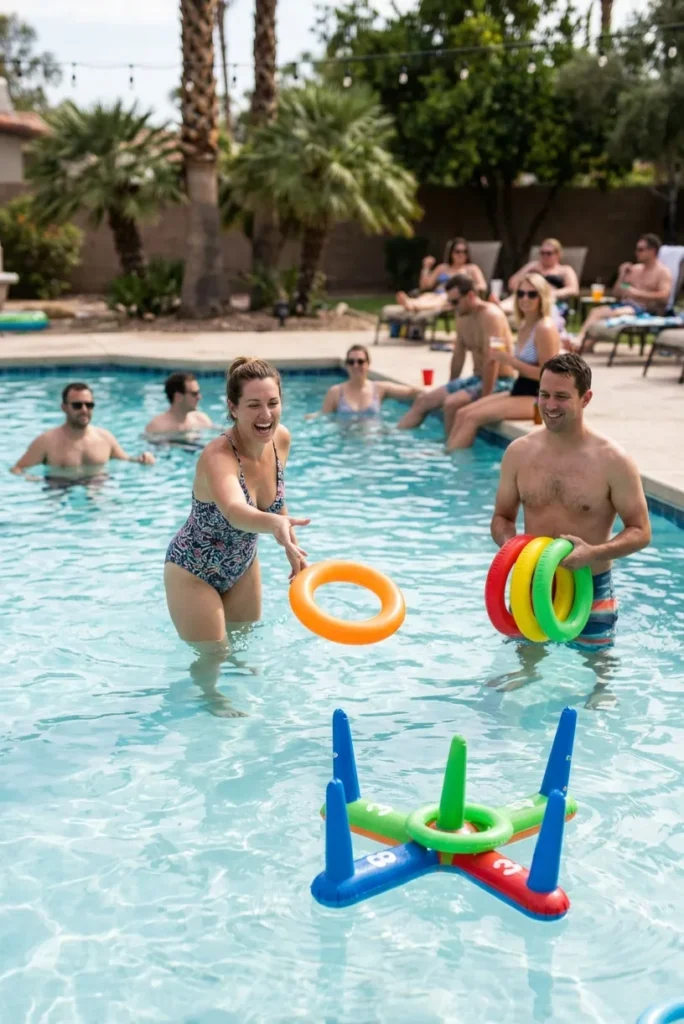 Floating Ring Toss Competition