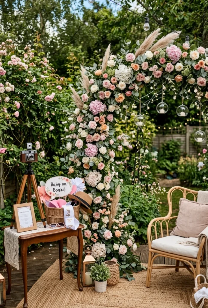 Floral Arch Photo Booth Corner