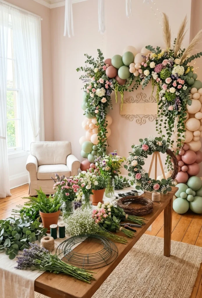 Floral Wreath Making Activity