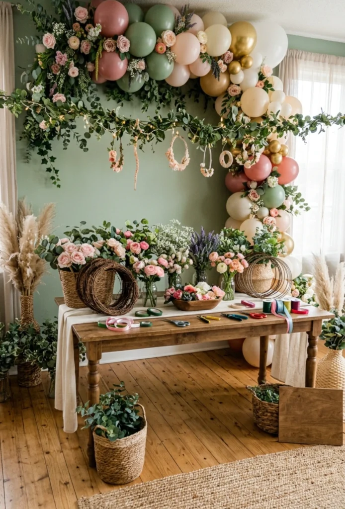 Flower Crown Making Station