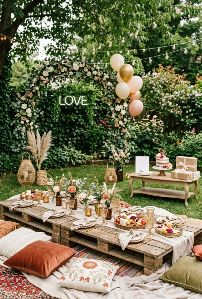 Garden Backyard Picnic Floor Seating Party