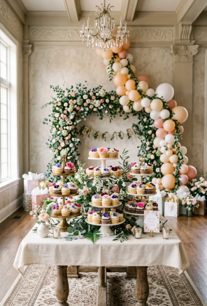 Garden Bloom Cupcake Display