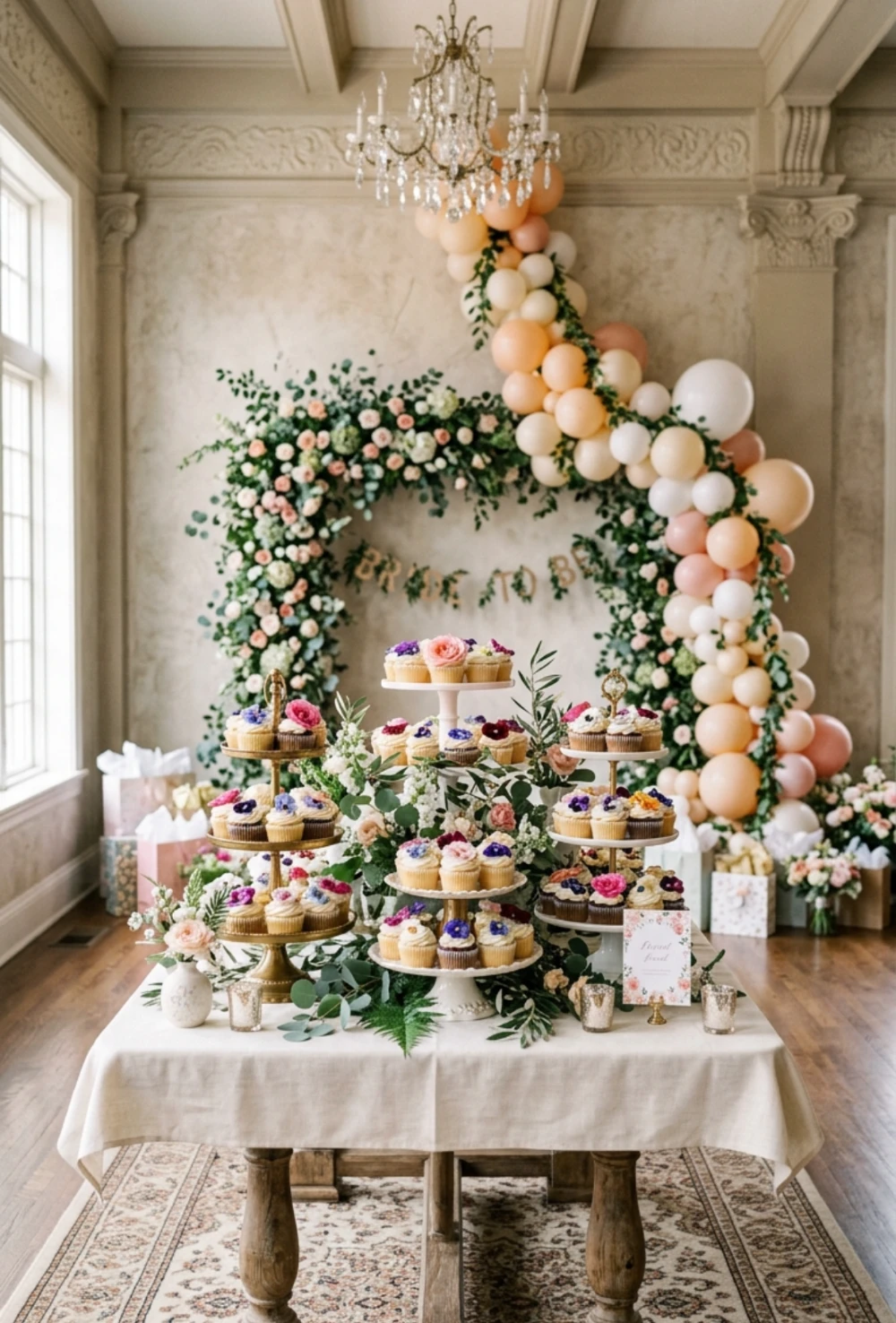 Garden Bloom Cupcake Display