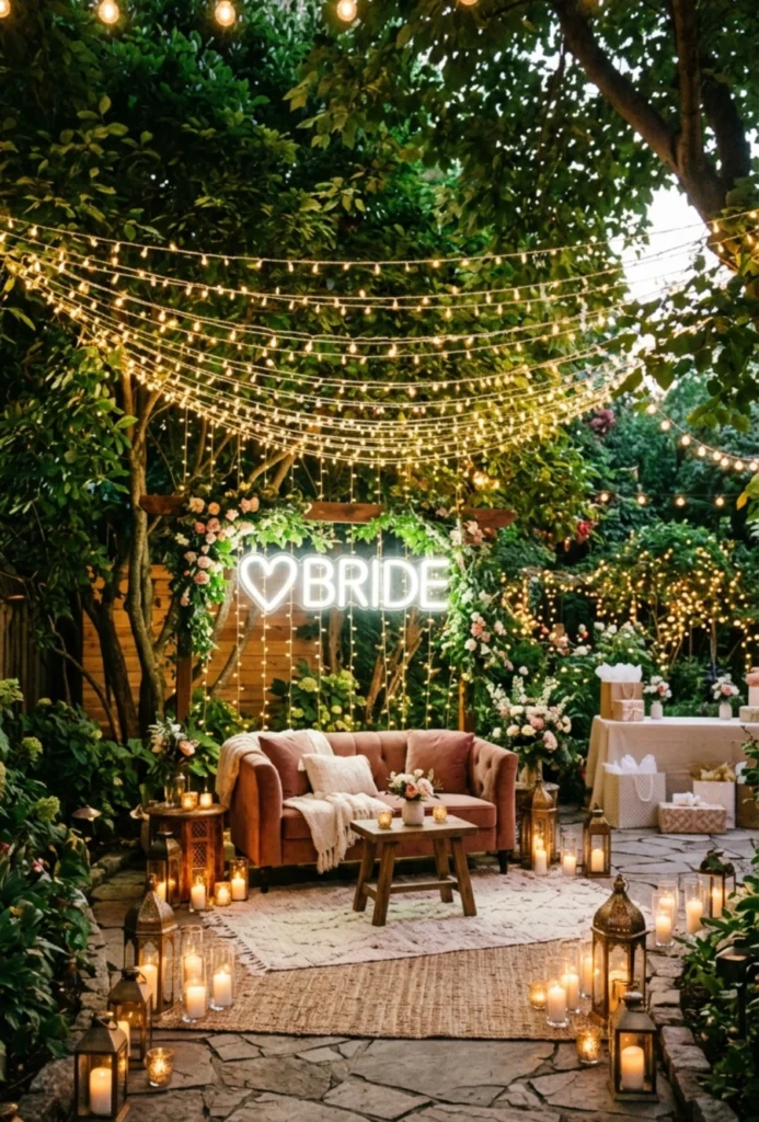 Garden Glow Neon and Fairy Light Party Theme