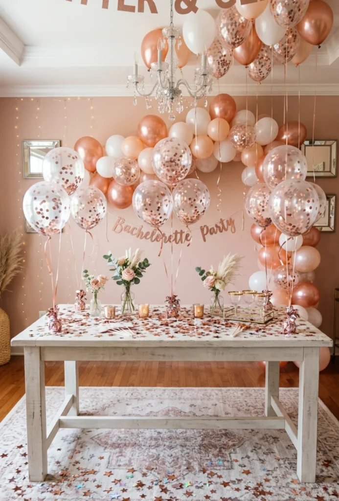 Glitter Confetti Table Styling