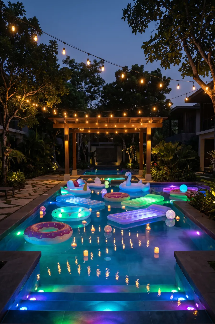 Glow Float Party with LED Lights