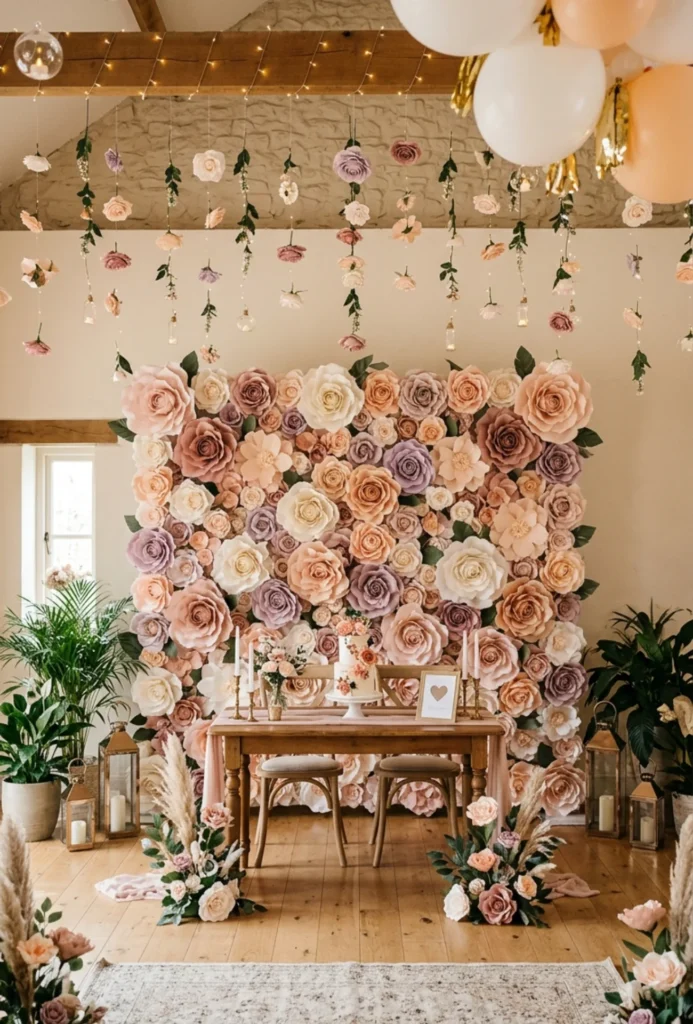 Handmade Paper Flower Decoration Party Theme