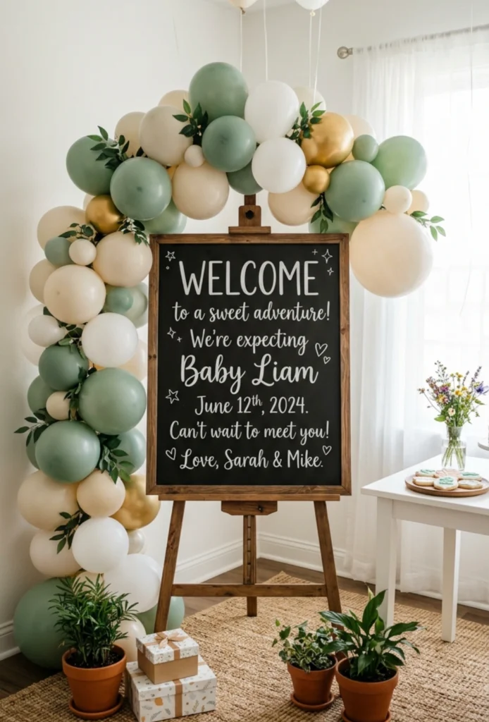 Handwritten Chalkboard Welcome Sign