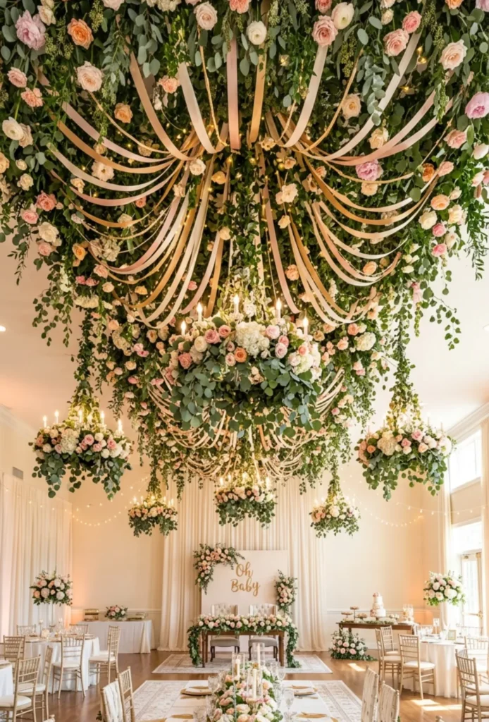 Hanging Floral Ceiling Decor