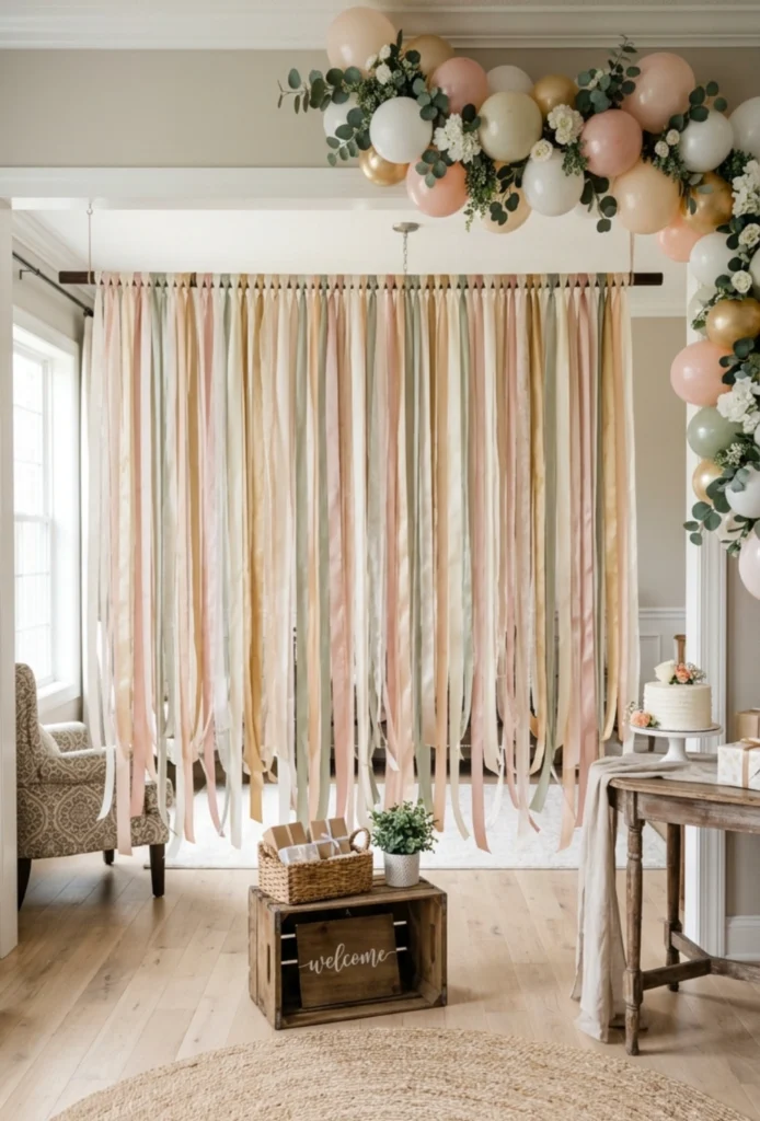 Hanging Ribbon Backdrop