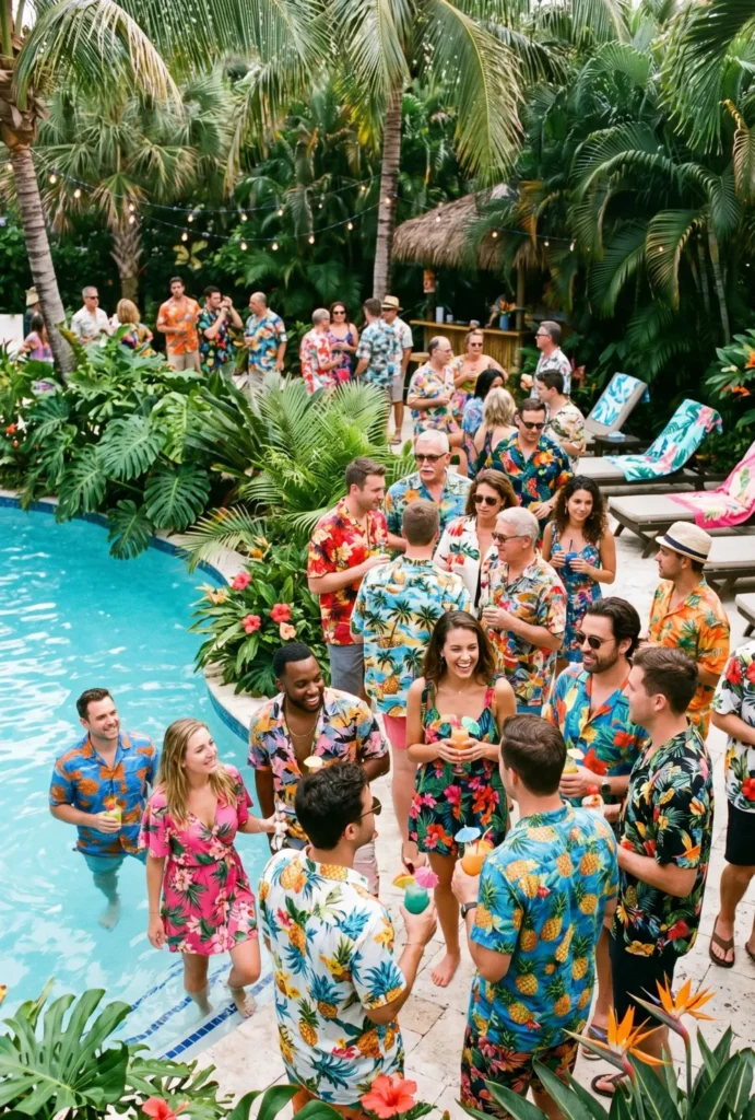 Hawaiian Shirt Dress Code Party