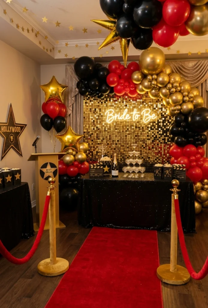 Hollywood Glam Red Carpet Theme