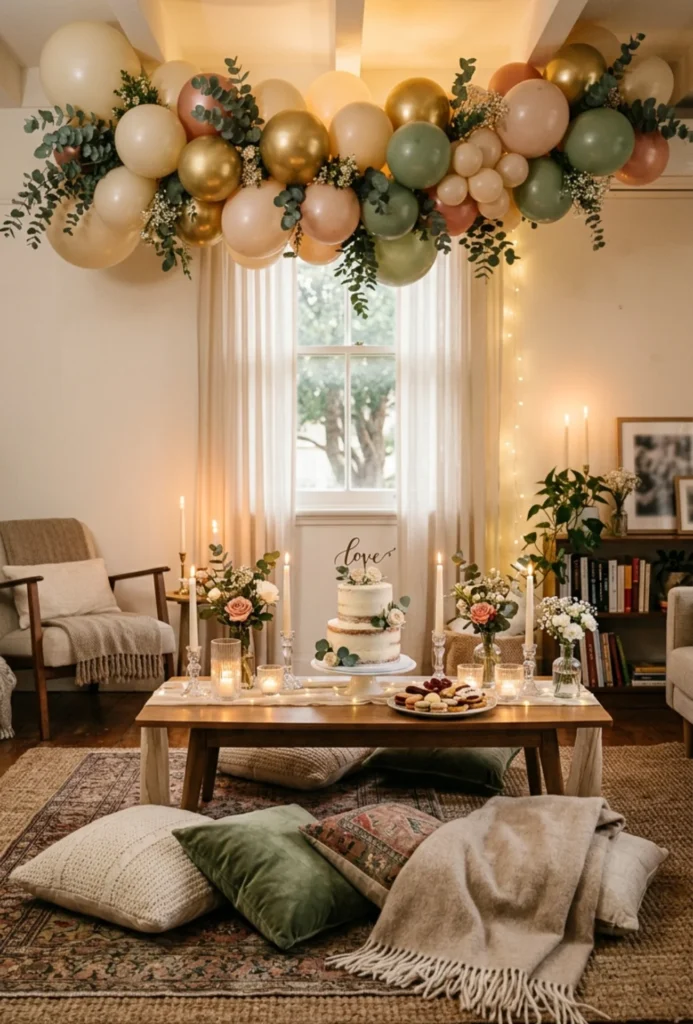 Home Living Room Cozy Engagement Setup