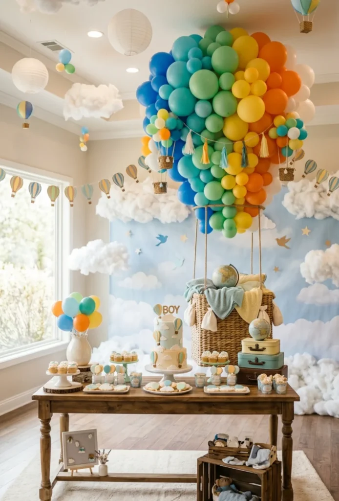  Hot Air Balloon Sky Adventure Theme