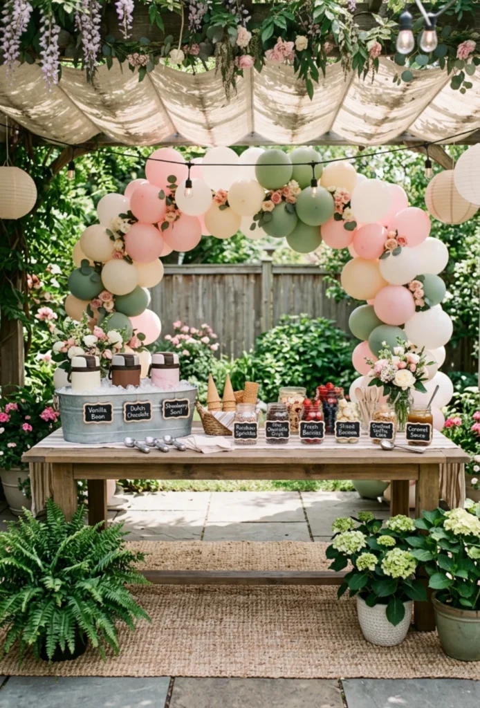 Ice Cream Outdoor Dessert Bar