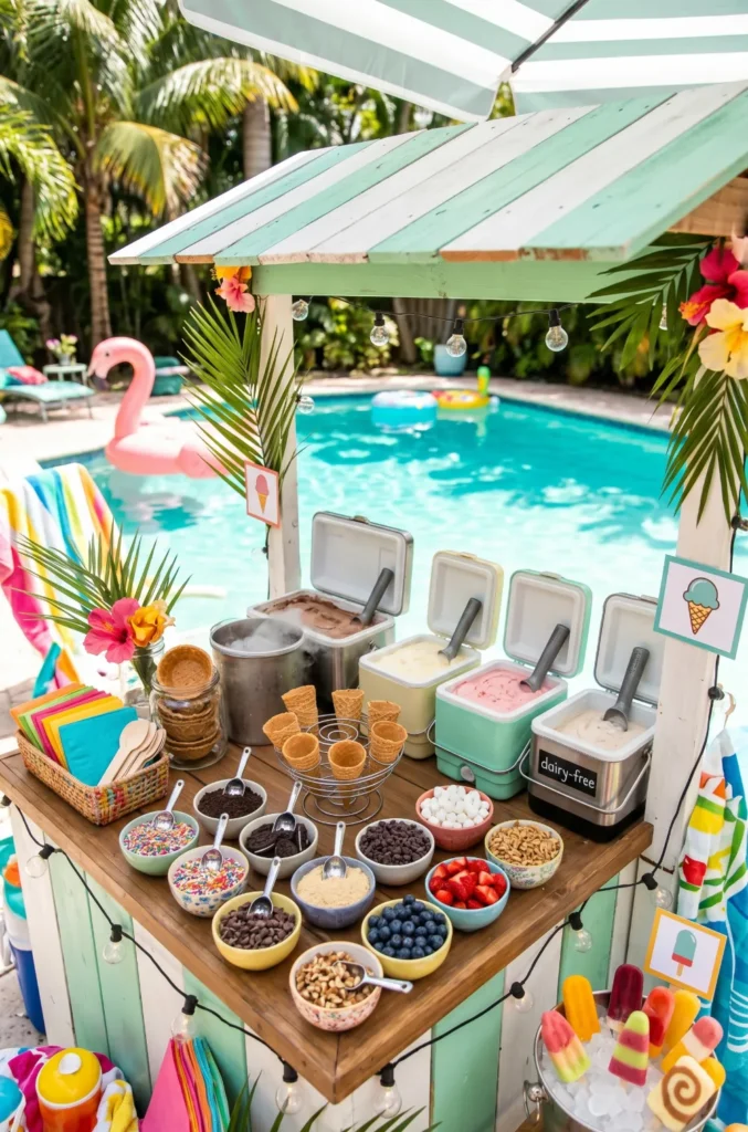 Ice Cream Treat Pool Party