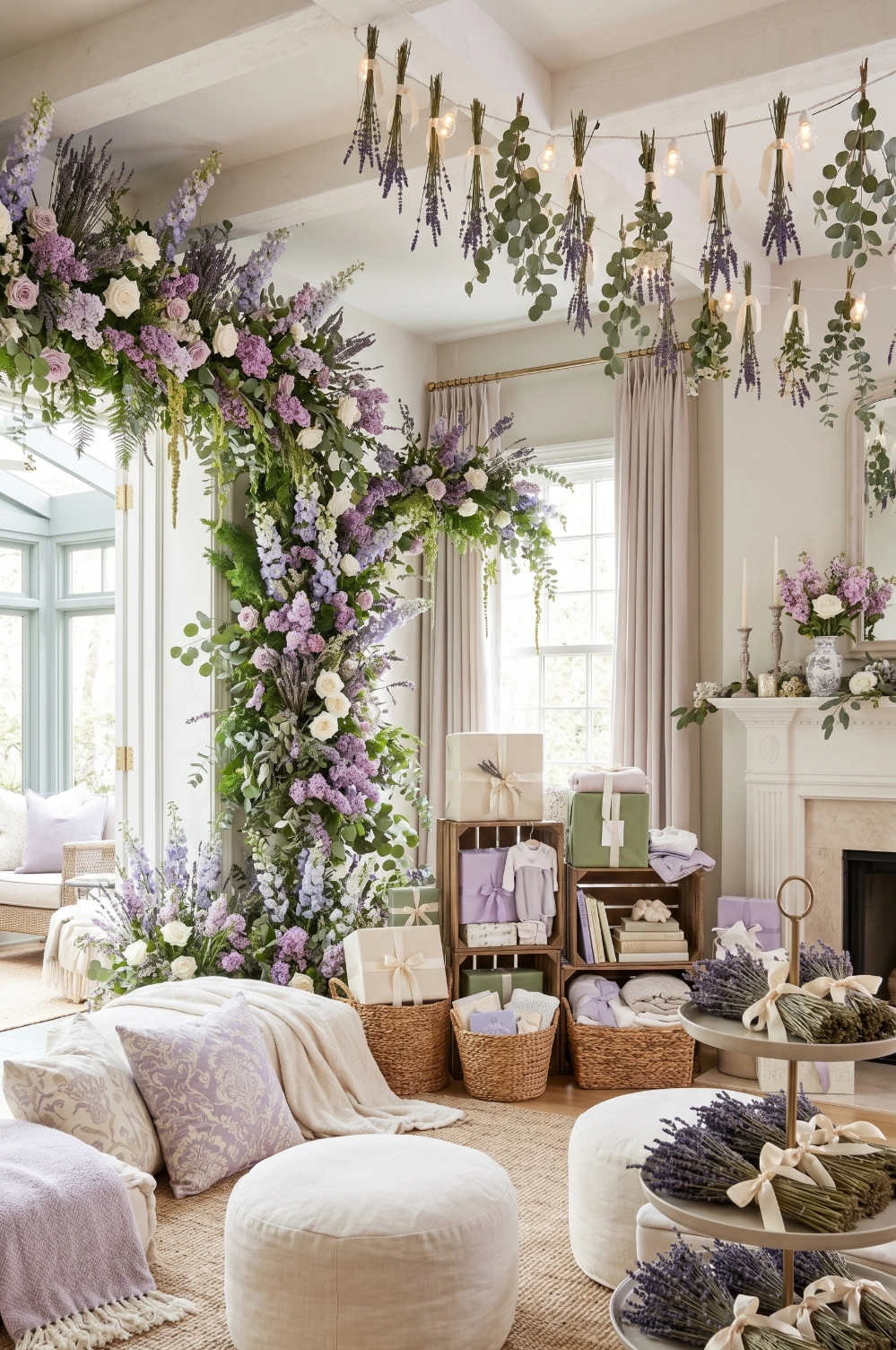 Lavender and Lilac Floral Theme