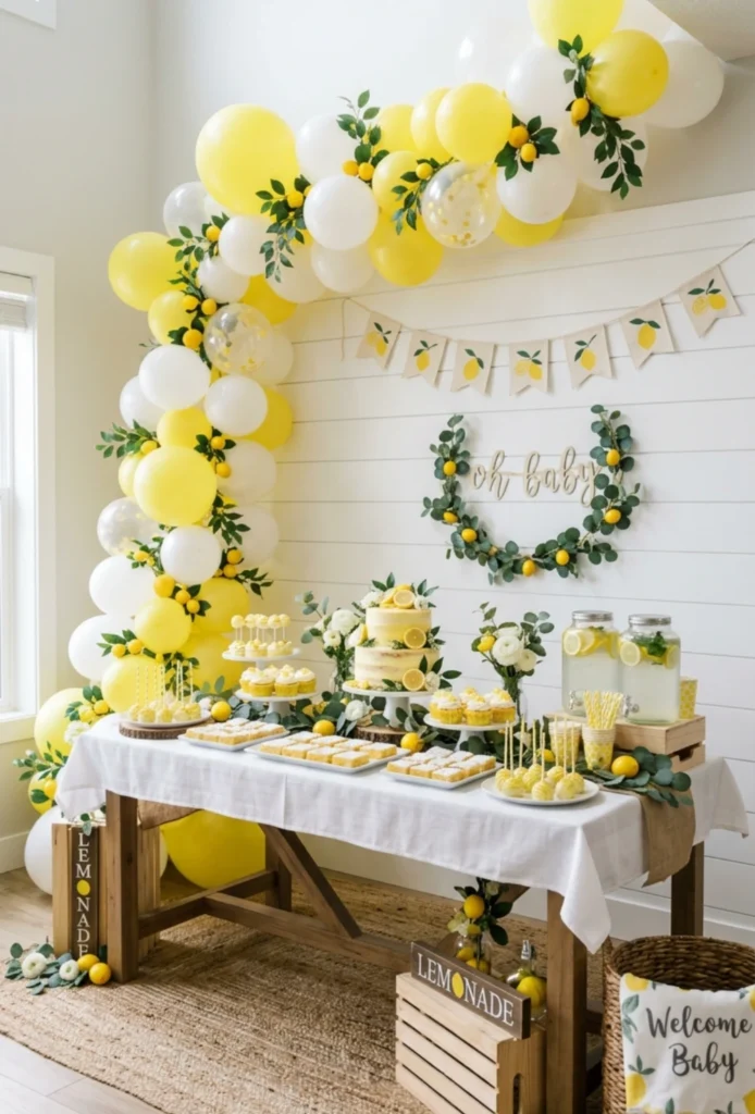 Lemon Citrus Dessert Table