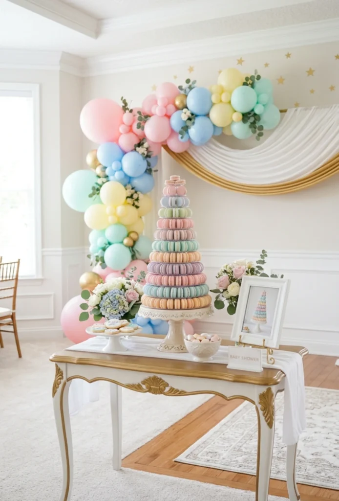 Macaron Pastel Tower