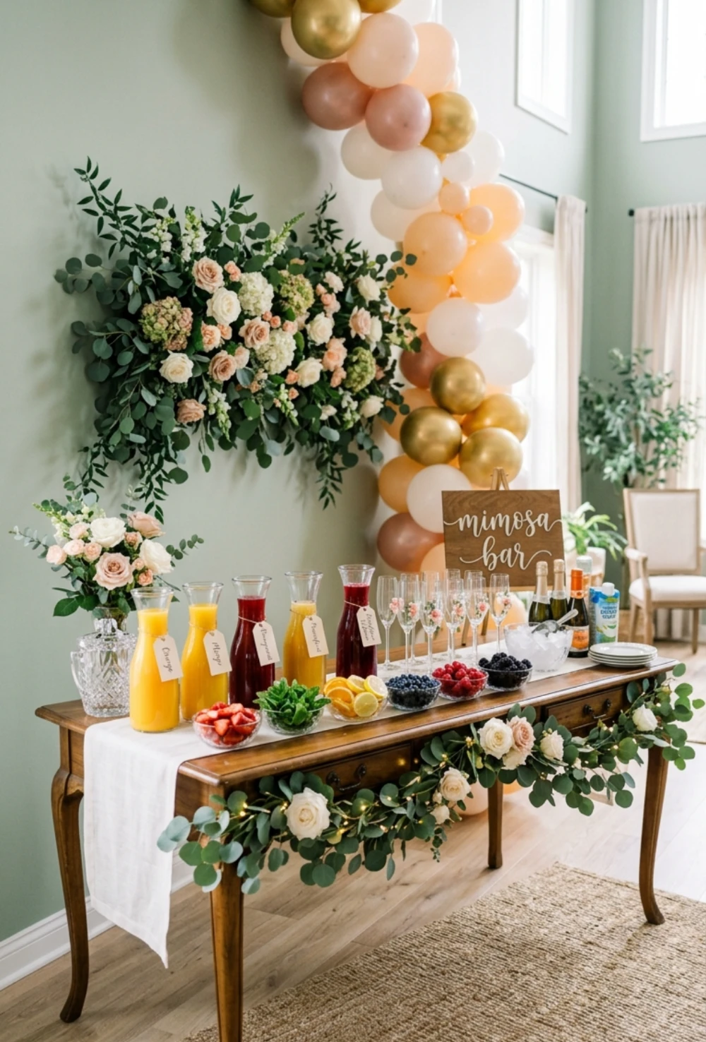 Mimosa Bar Setup