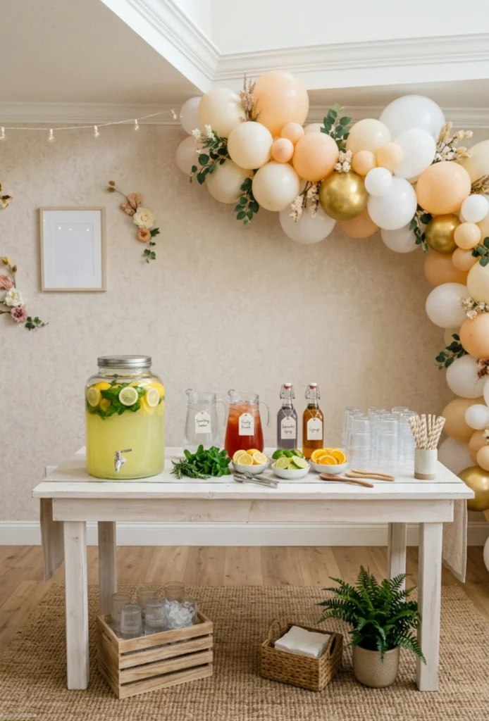 Mocktail Lemonade Station