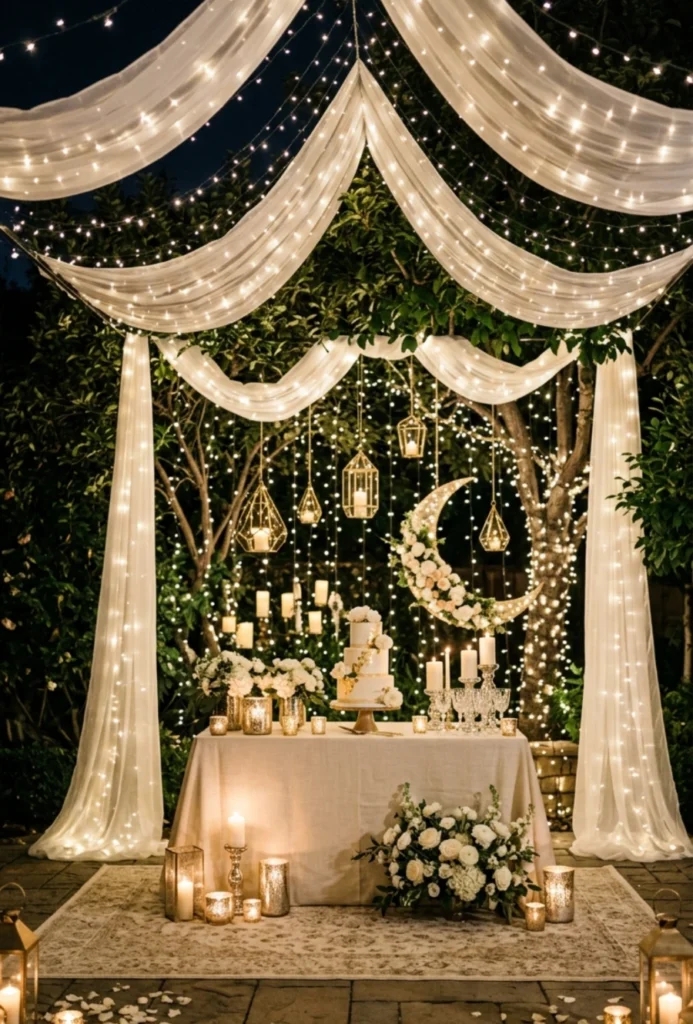 Moonlight Sparkle Night Backyard Party